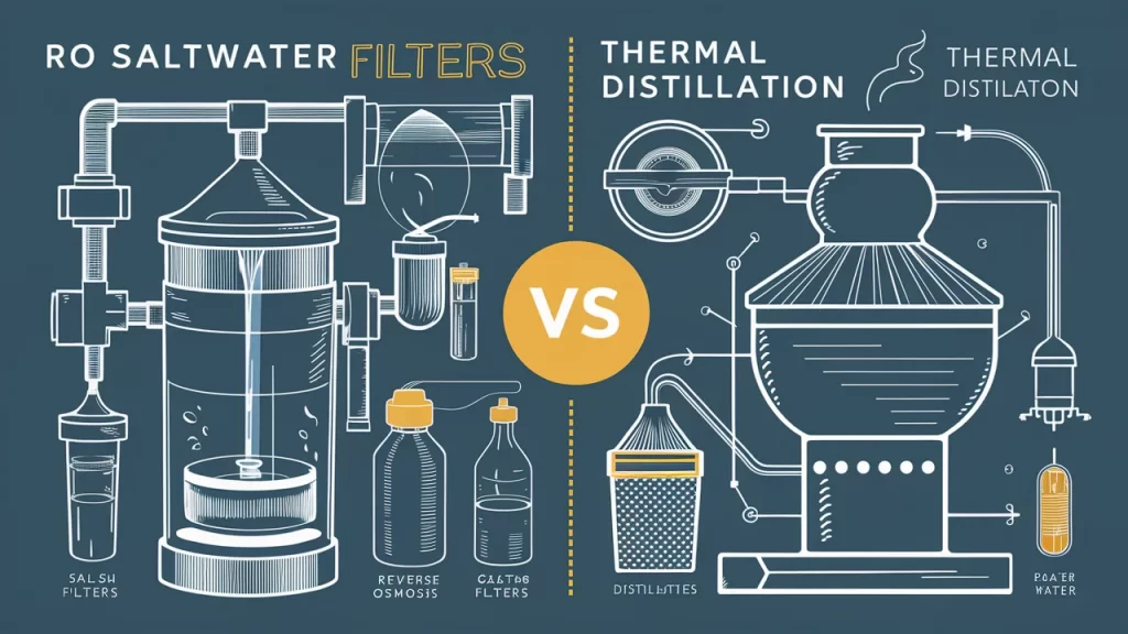 Perbandingan Antara Filter Air Asin RO dan Distilasi Termal