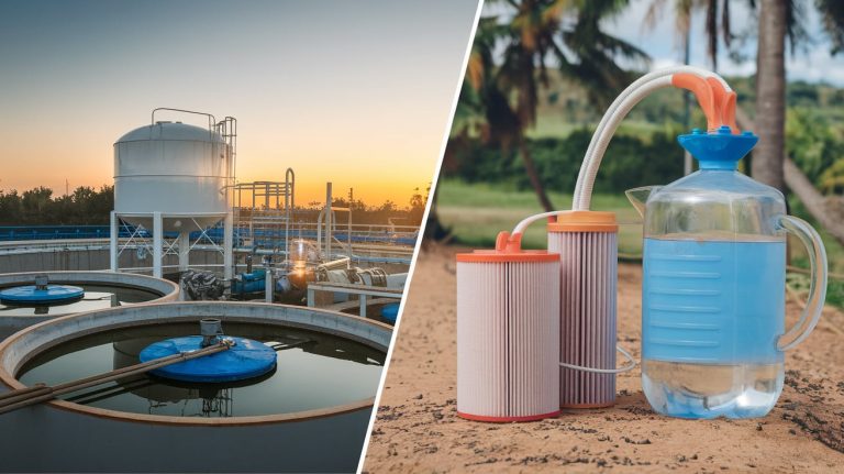 Perbandingan Water Treatment dengan Penjernihan Air Sederhana